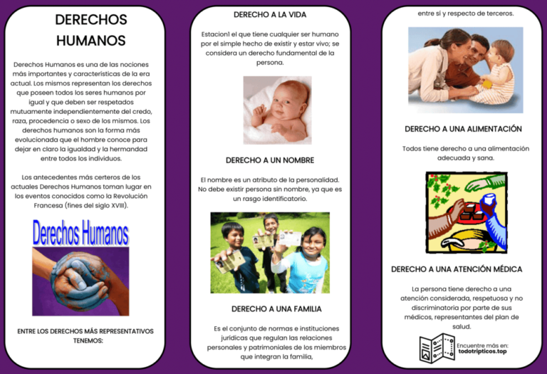 Trípticos de los Derechos Humanos 【Descargar】