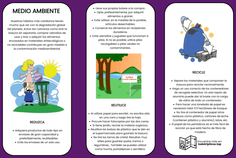 Trípticos del Medio Ambiente 【Descargar】